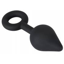 PLUG SILICONE NOIR 1 GOUTTE + ANNEAU