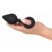 PLUG SILICONE NOIR 1 GOUTTE + ANNEAU