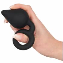 PLUG SILICONE NOIR 1 GOUTTE + ANNEAU