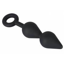 SILIKONPLUG SCHWARZ 2 TROPFEN + RING