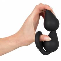 PLUG SILICONE NOIR 2 GOUTTES + ANNEAU