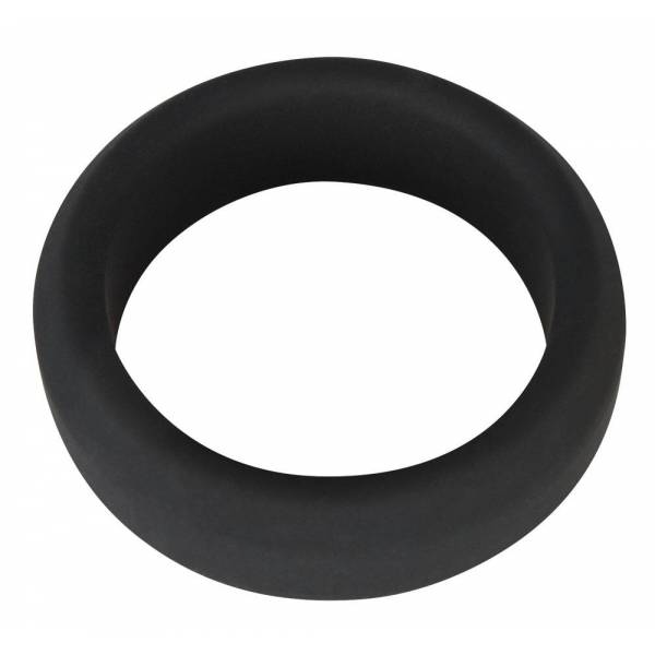 BLACK SILICONE COCKRING (0.7 X 3.8 CM)