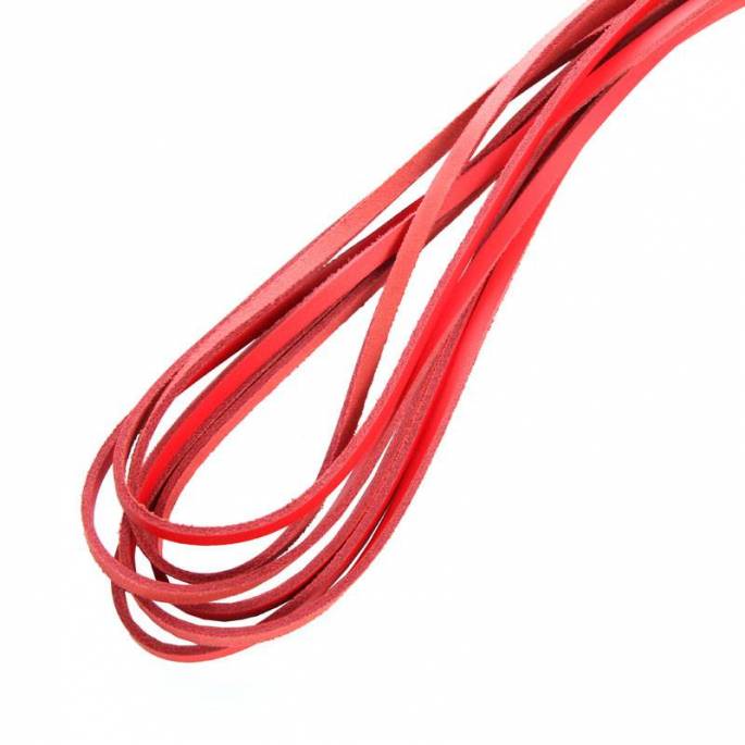 RED LEATHER SWIFT WITH BUCKLES