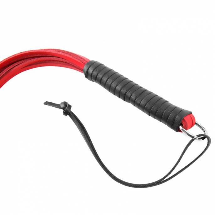 RED LEATHER SWIFT WITH BUCKLES