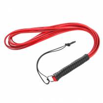 Martinet rotes Leder Riemen Schnallen