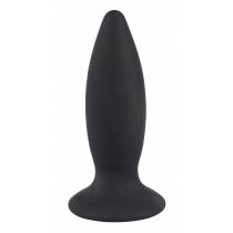 PLUG SILICONE NOIR RECHARGEABLE SMALL (L: 8.5 CM D: 3.3 CM)
