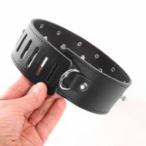 PADLOCKABLE LEATHER COLLAR + NAILS