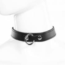 HALSBAND AUS FEINEM LEDER + RING