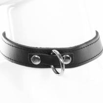 HALSBAND AUS FEINEM LEDER + RING