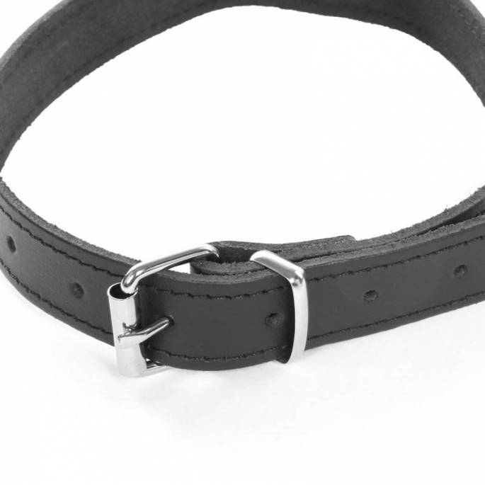 HALSBAND AUS FEINEM LEDER + RING