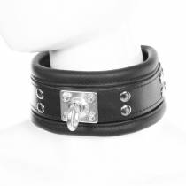 BLACK LEATHER NECKLACE + 360° RING