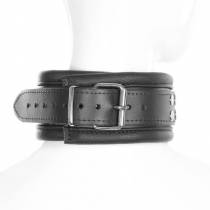 BLACK LEATHER NECKLACE + 360° RING