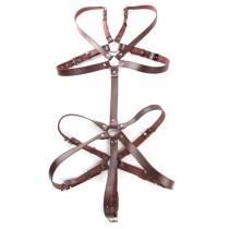 HARNAIS CUIR FEMME MARRON