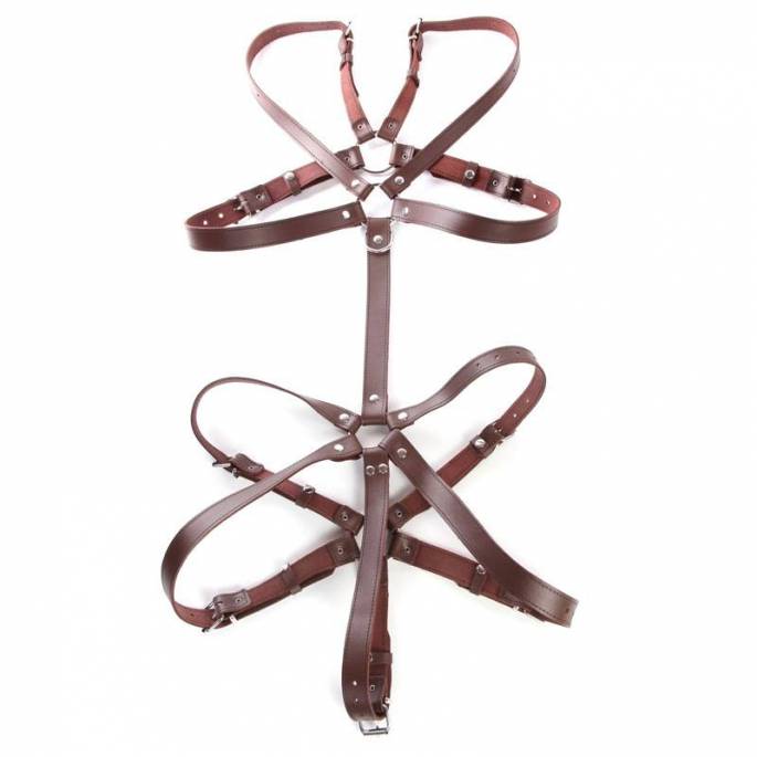 HARNAIS CUIR FEMME MARRON