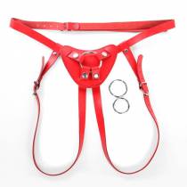 IMBRACATURA PER DILDO IN PELLE ROSSA