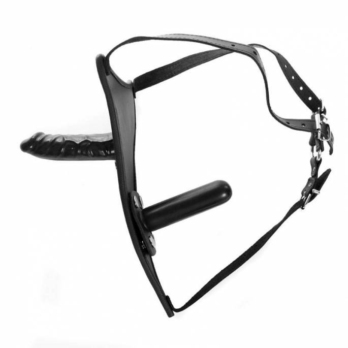 CONSOLADOR CINTURÓN DE CUERO + CONSOLADOR INTERNO