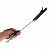 CRAVACHE ALUMINIUM SLAPPER CUIR NOIR (52CM)