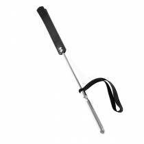 CRAVACHE ALUMINIUM SLAPPER CUIR NOIR (52CM)