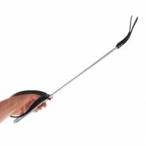 CRAVACHE ALUMINIUM SLAPPER CUIR NOIR (70 CM)
