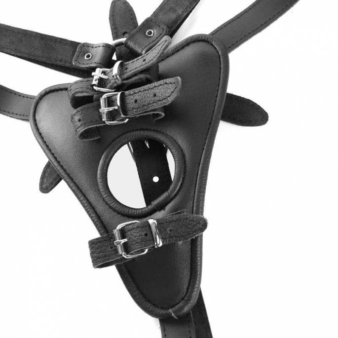 PENISZWANGSGESCHIRR LEDER SCHWARZ