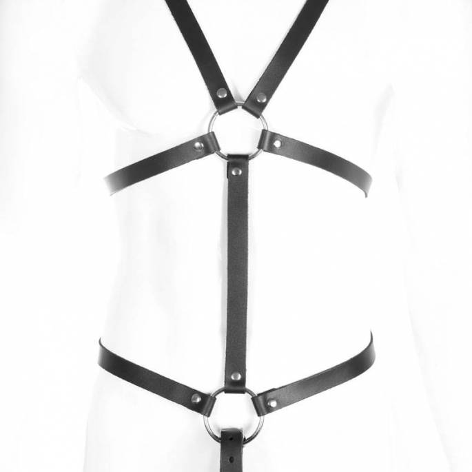 HARNAIS BUSTE CUIR + COCKRINGS