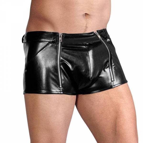 IMITATION LEATHER BOXER 3 ZIPS