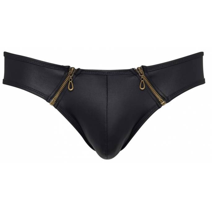 SLIP WETLOOK NEK + 2 ZIP