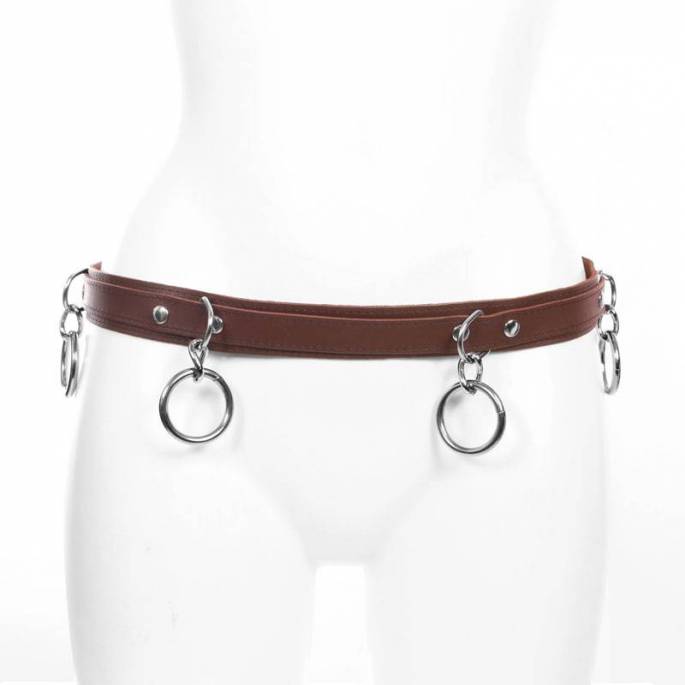 BROWN BONDAGE BELT
