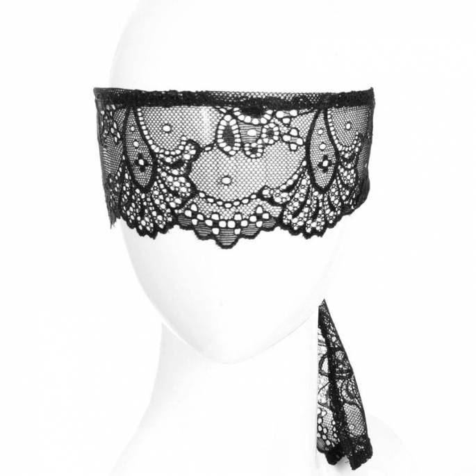 BLACK LACE HEADBAND