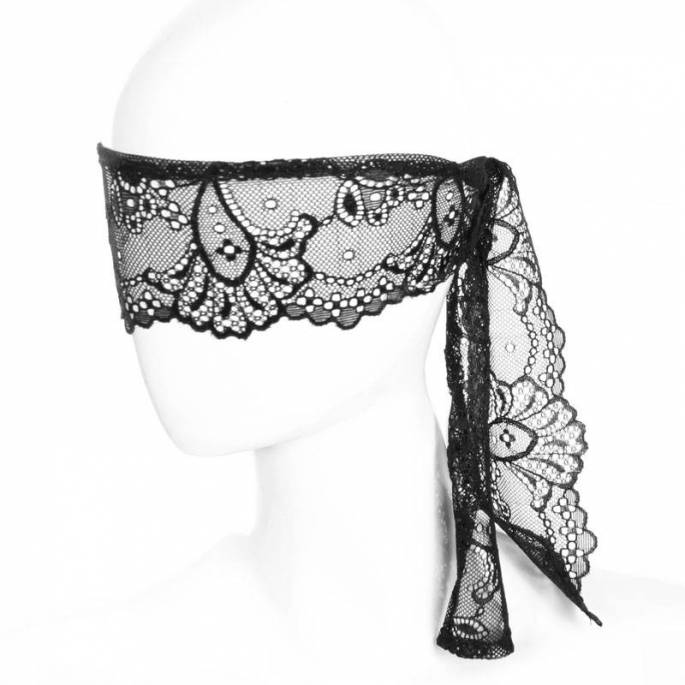 BLACK LACE HEADBAND