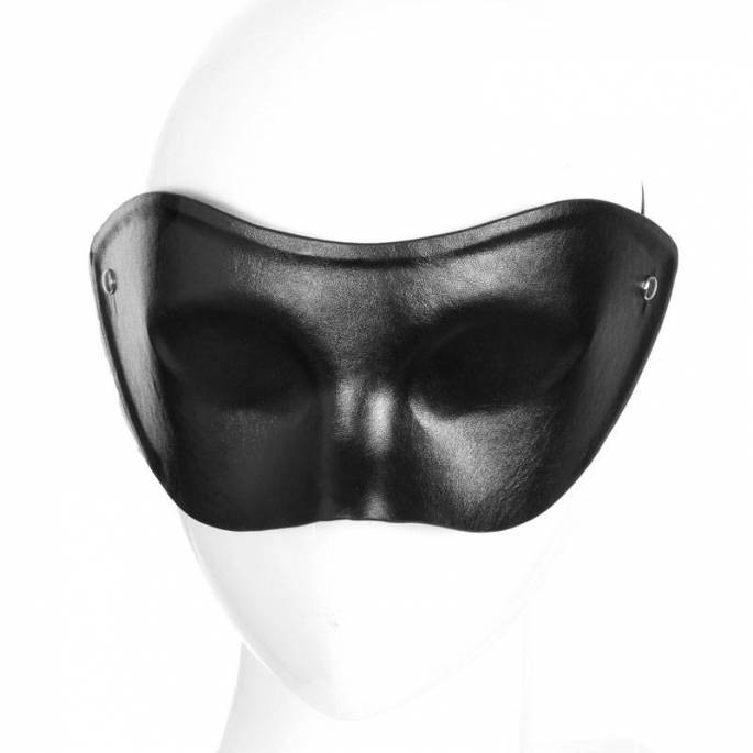 MASQUE CUIR NOIR OCCULTANT