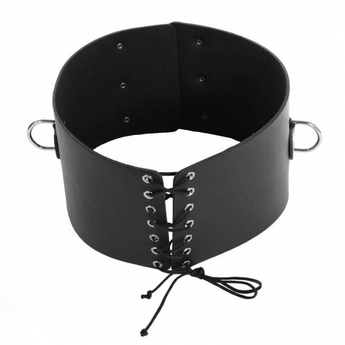 TAILLENKLEMME MANN SCHWARZES LEDER