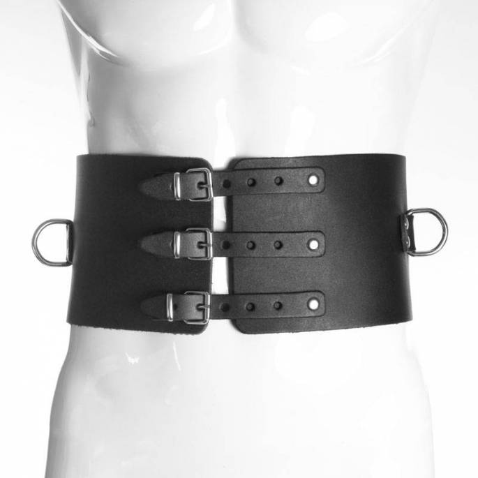 SERRE TAILLE HOMME CUIR NOIR