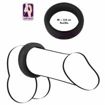 COCKRING SILIKON SCHWARZ (0.7 X 3.8 CM)