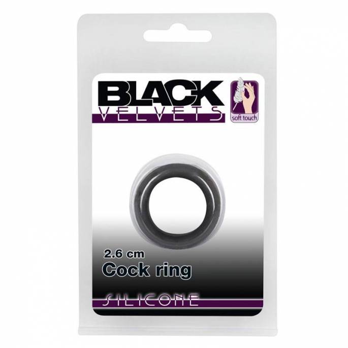 COCKRING SILICONE NOIR (0.7 X 2.6 CM)