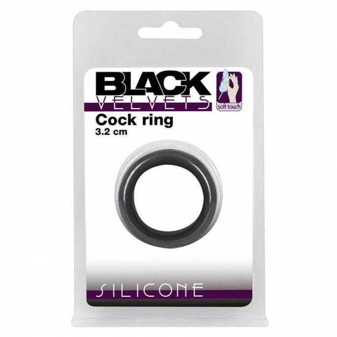 COCKRING SILIKON SCHWARZ (0.7 X 3.2 CM)