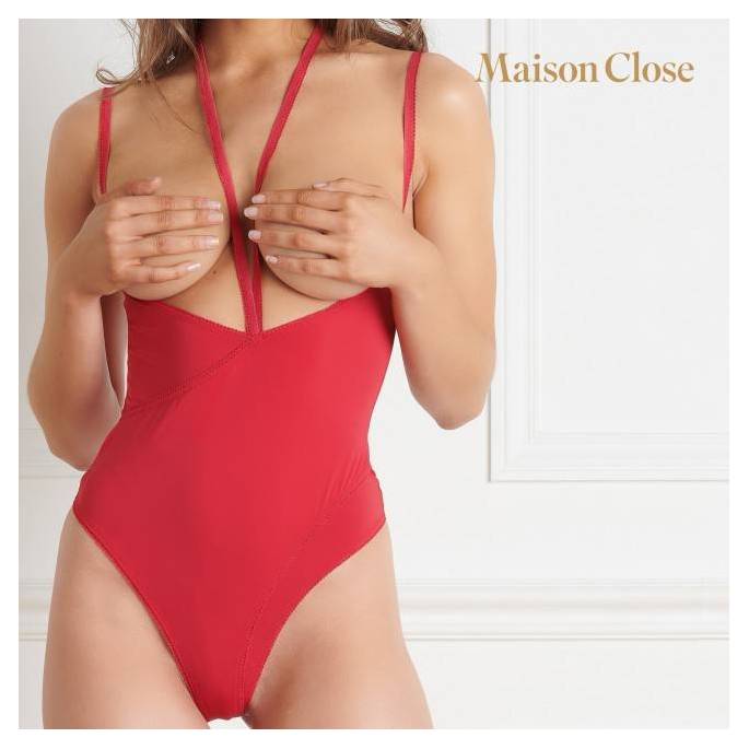 LE PETIT SECRET BODY STRING SEINS NUS ROUGE