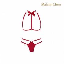 LE PETIT SECRET - HARNAIS ET STRING ROUGE