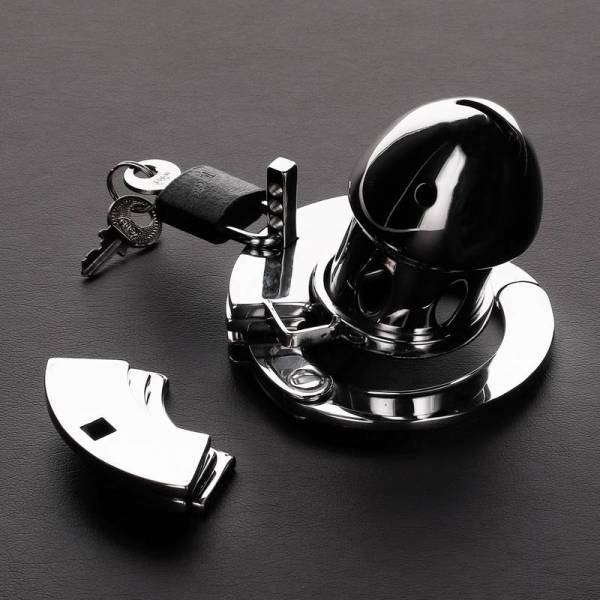 KEUSCHHEITSKÄFIG EDELSTAHL (D:3,4CM - L:9CM)