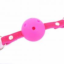 BAILLON DAIM BOULE TROUS ROSE