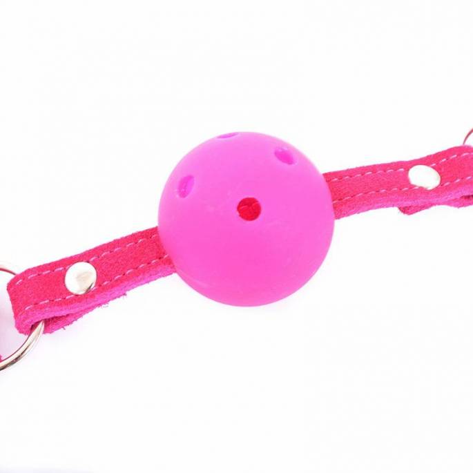 PINK SUEDE GAITER WITH HOLES