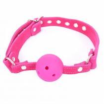 POLAINA DE ANTE BALÓN CON AGUJEROS ROSA