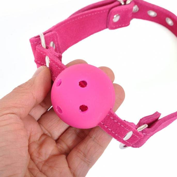 PINK SUEDE GAITER WITH HOLES