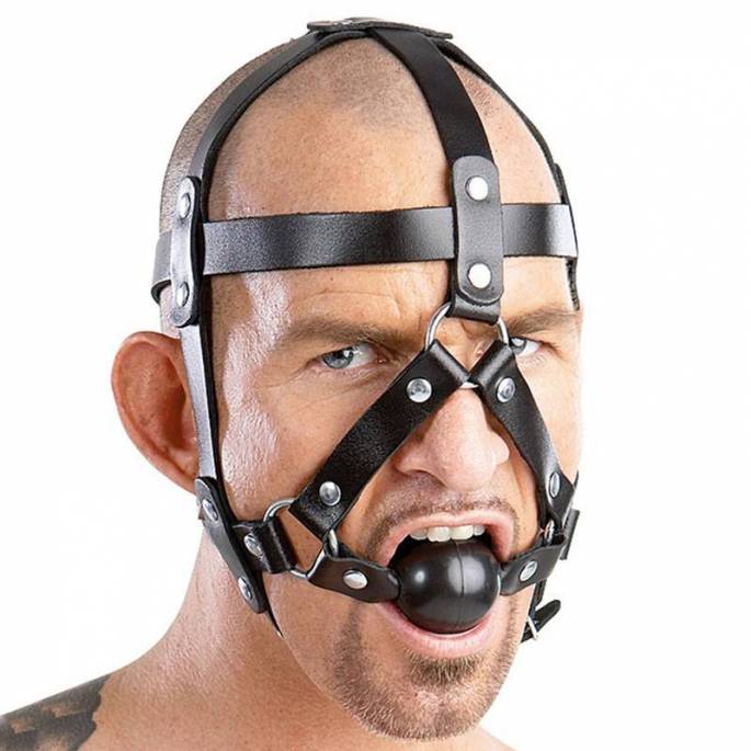 LEATHER HARNESS GAG