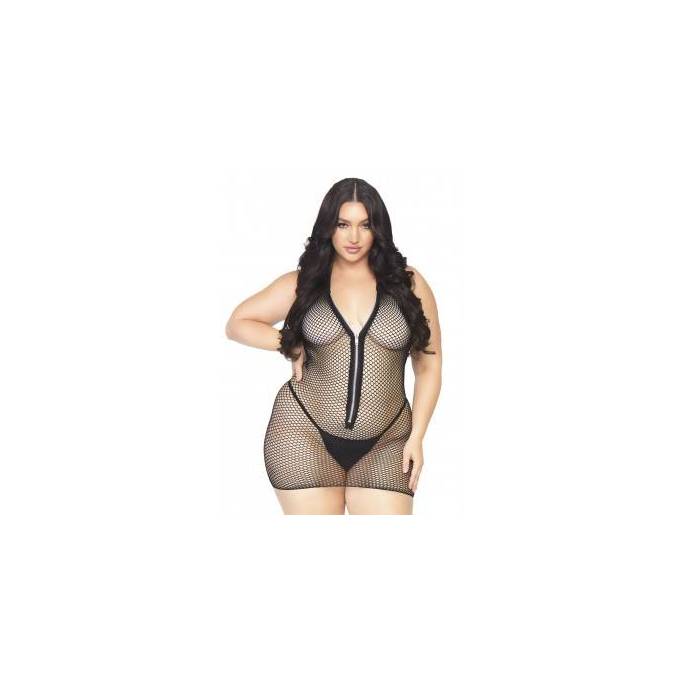 ROBE RÉSILLE + ZIP AVANT GDE TAILLE