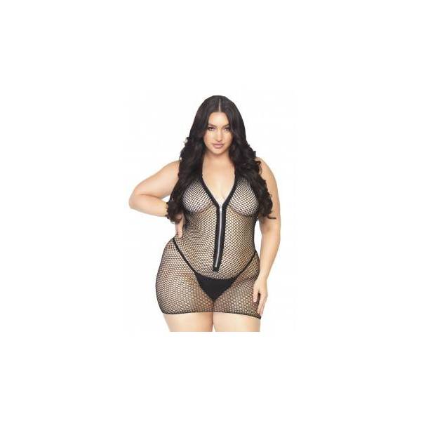 ROBE RÉSILLE + ZIP AVANT GDE TAILLE