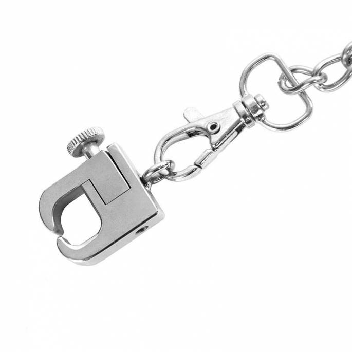 MINI-BRUSTKLAMMERN LUXUS-EDELSTAHL + LEINE