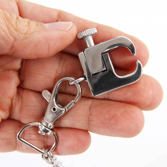 MINI PINCES SEINS LUXE ACIER INOXYDABLE + LAISSE