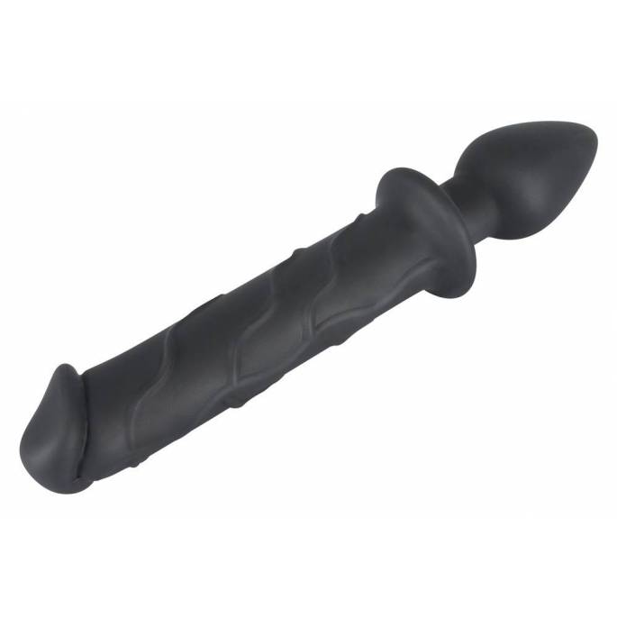 PLUG + GODE SILICONE NOIR