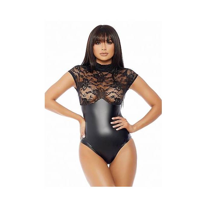 BODY WETLOOK+DENTELLE